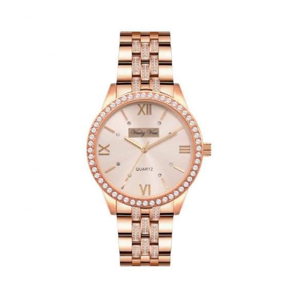 Voulez Vous Accessories - Voulez Vous Plaquette Ladies - Rose Toned - Stainless Steel - Quartz Movement